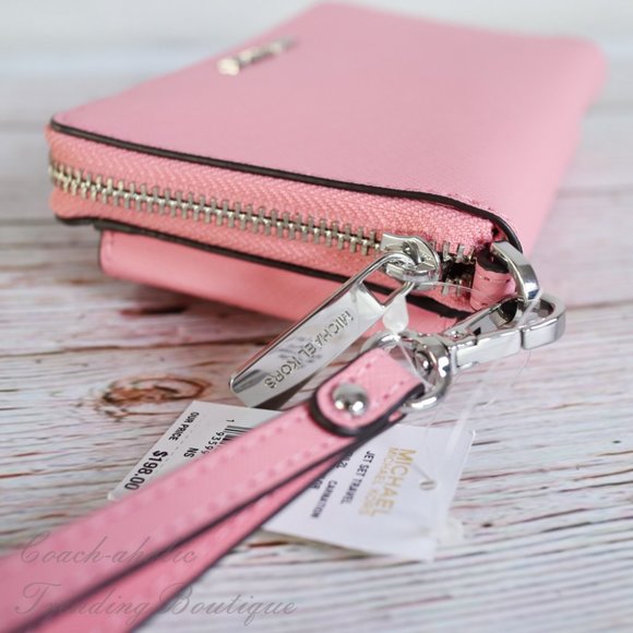 Michael Kors Jet Set Travel Phone Holder Wristlet - Picture 7 of 9